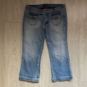 Abercrombie & Fitch Blue Denim Vintage Capri Jeans